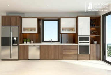 Tủ Bếp Inox Cánh Laminate